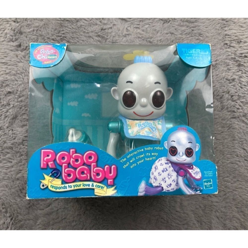2001 hasboro blue Robo baby interactive baby robot